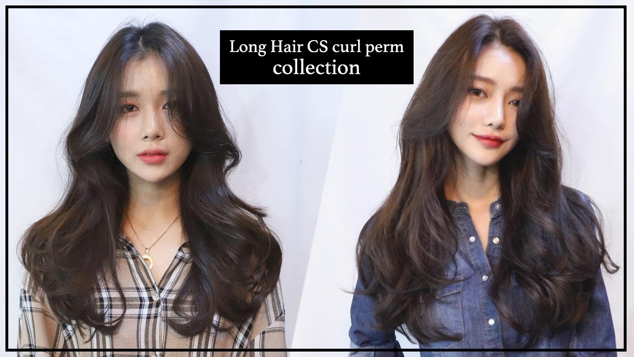 6 PERMANENT WAVE Длинные волосы в корейском стиле Perm / C-Curl S-Curl Perm