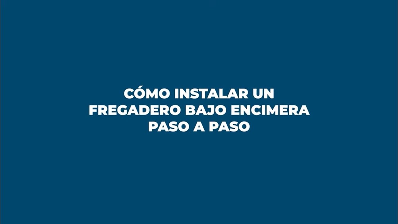 Cómo Instalar un fregadero bajo encimera | Tutorial paso a paso