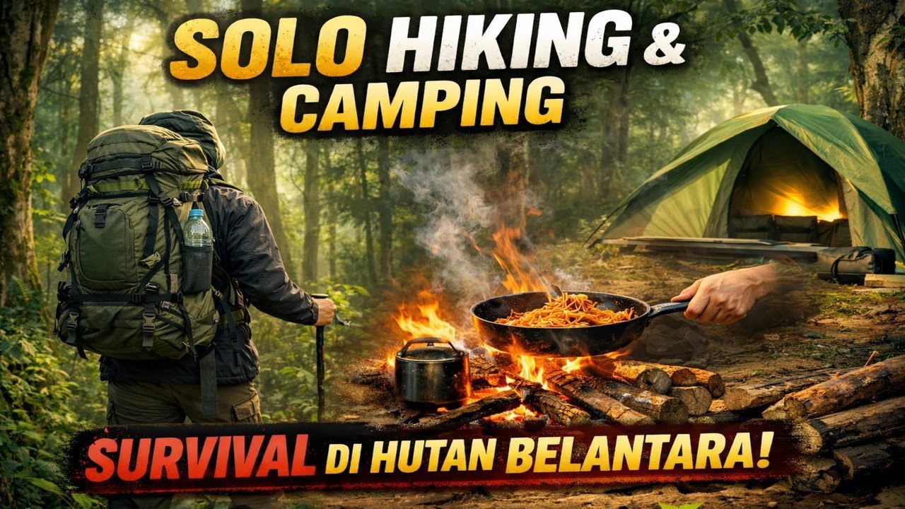 BERTAHAN HIDUP DI ALAM LIAR CAMPING SENDIRI MEMASAK DAN MENIKMATI KEINDAHAN ALAM