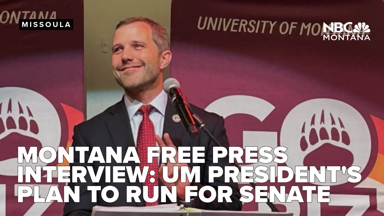 Montana Free Press interview about UM President plans Senate run as an independent