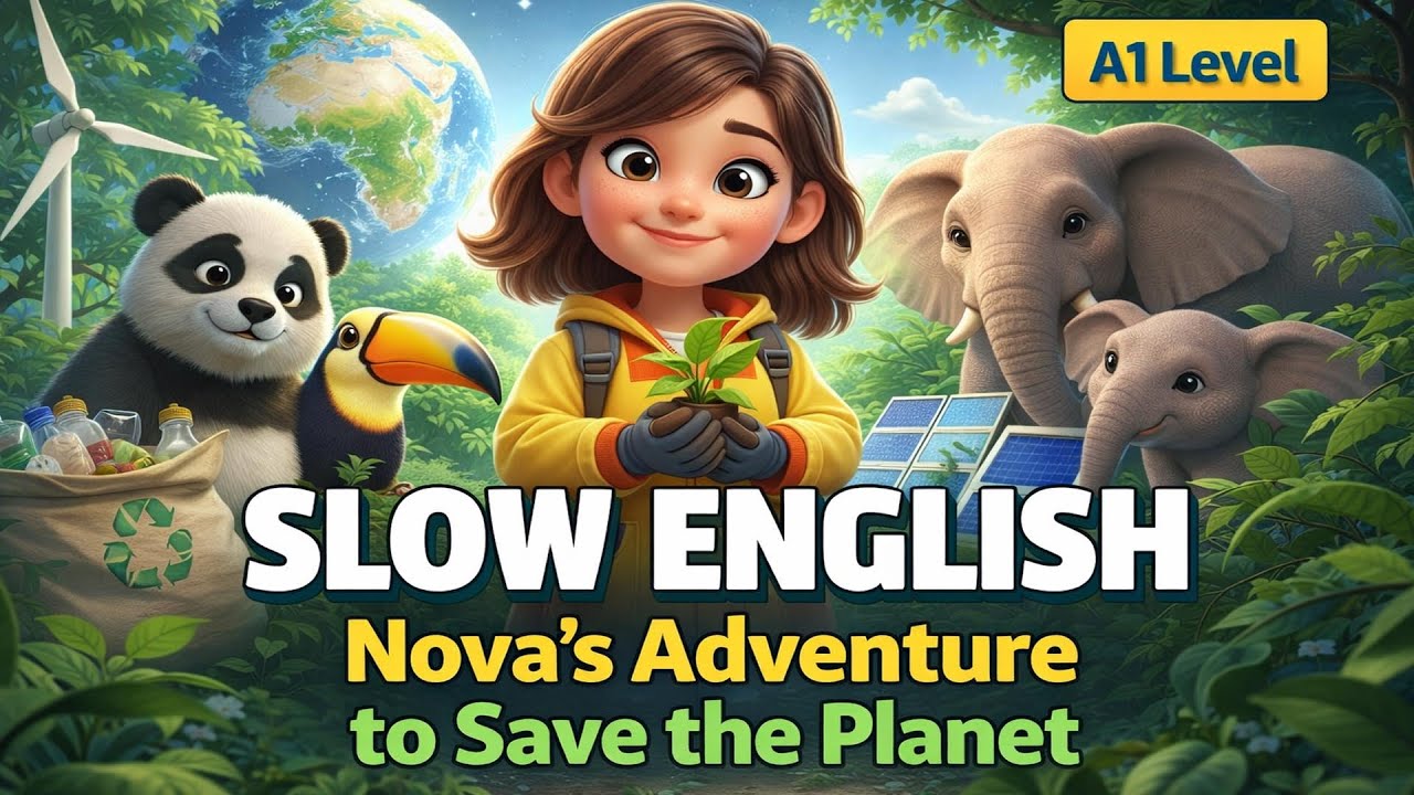 Nova’s Adventure to Save the Planet | English Listening Practice for Beginners (A1 Level)