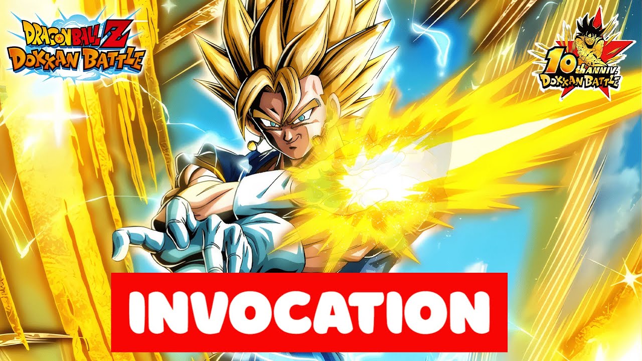 INVOCATION SUR SUPER VEGETTO DES 10 ANS | dokkan battle