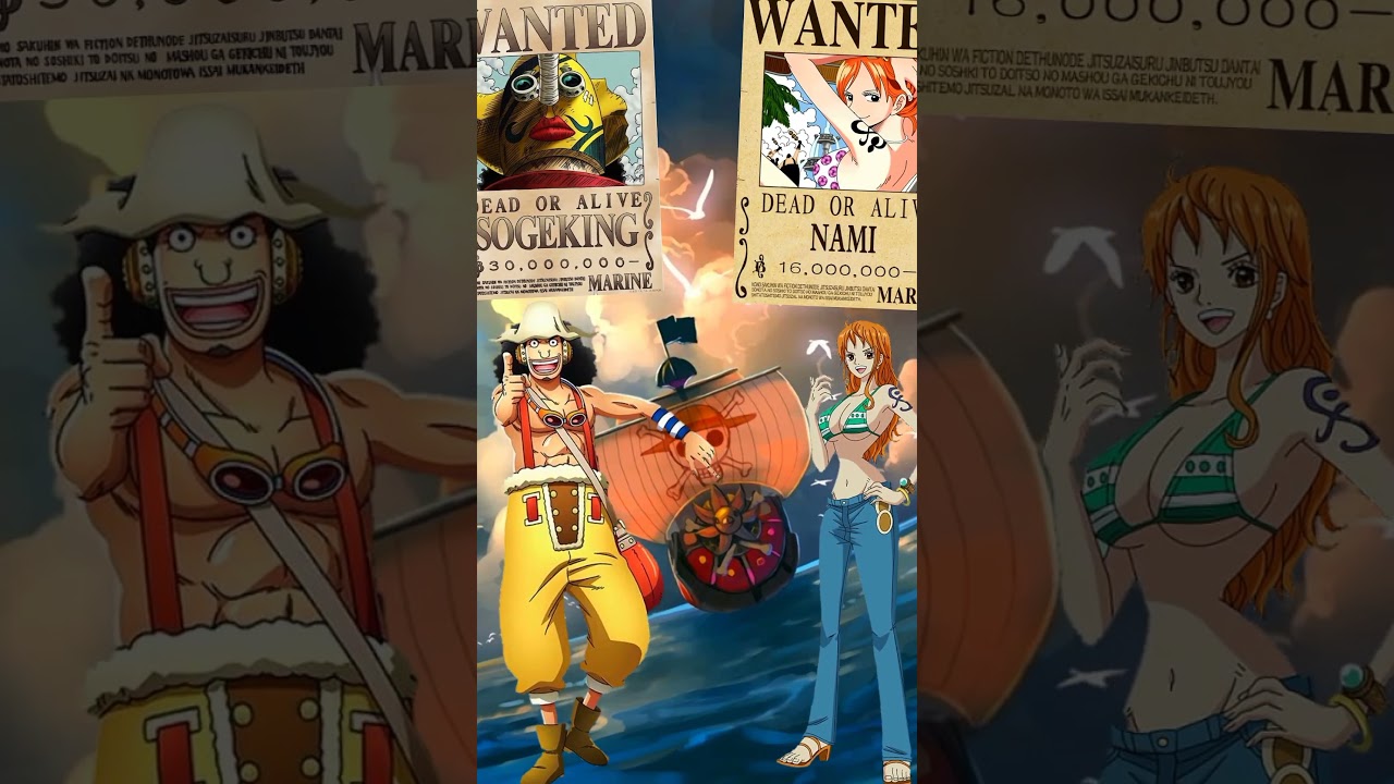 Wellerman Bounty &bull;~&bull; Usopp & Nami Bounty Evolution #anime #onepiece #onepieceedit