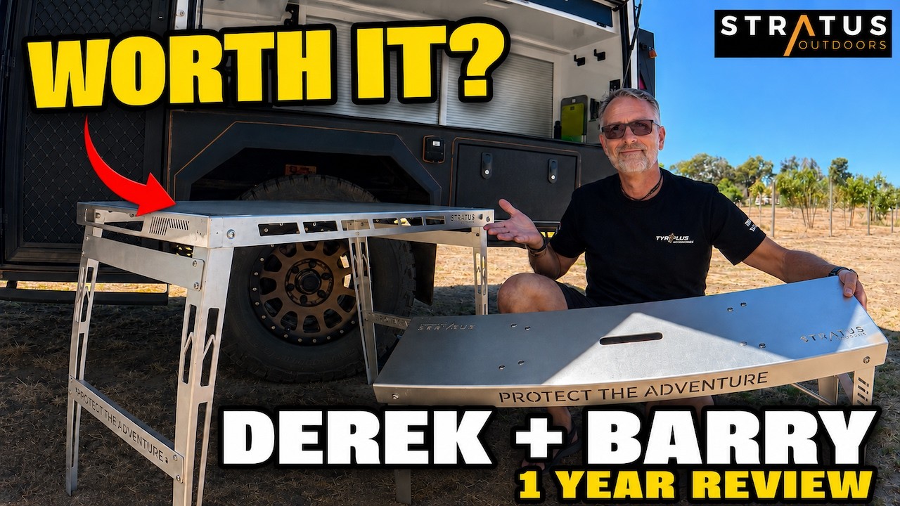 Стоит ли покупать походный стол Stratus Derek и скамейку Barry? | Обзор за 1 год | Caravanning Au...