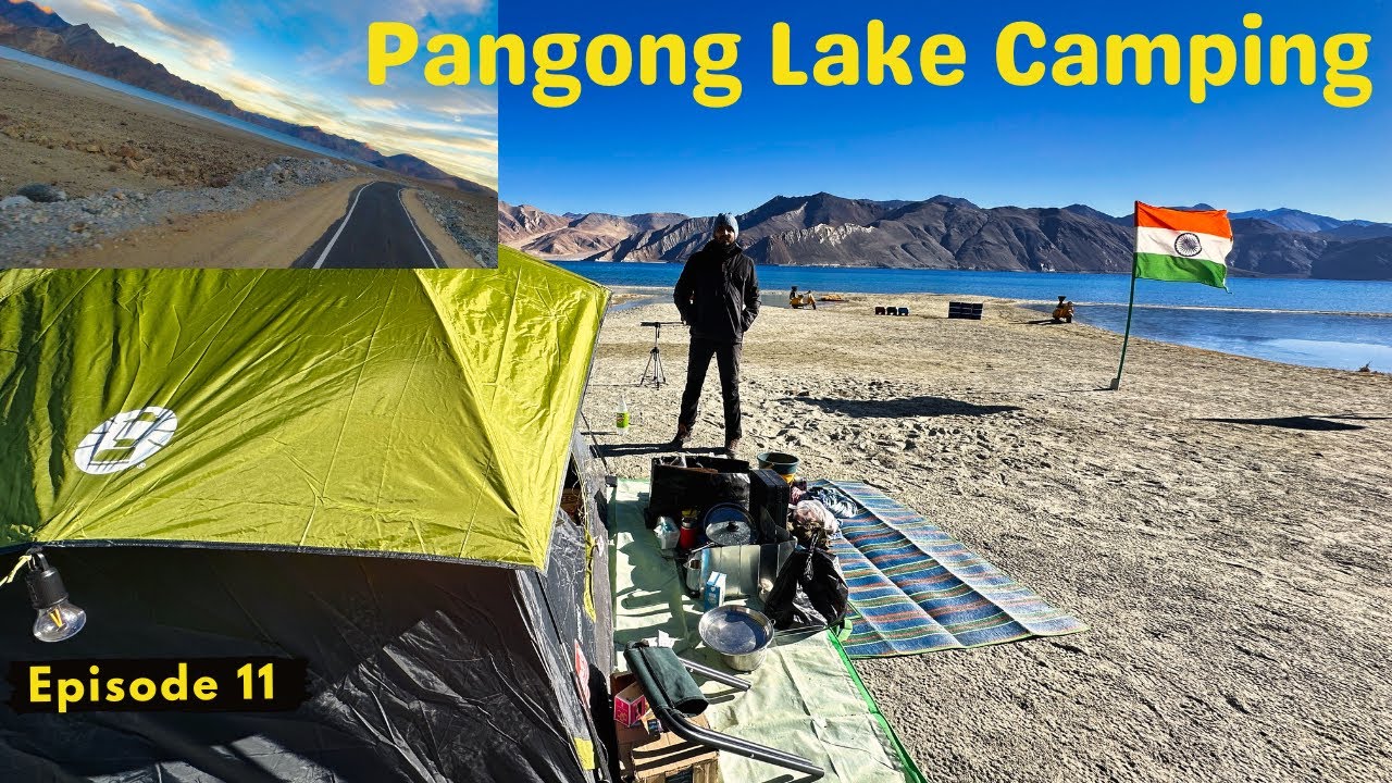 Last point of Pangong Lake in India  ❄⛺️ | Winter Ladakh | Pangong Lake To Chushul | EP11