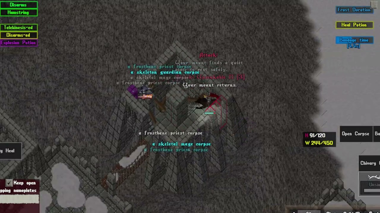 Uo Outlands PVP Unsinkable II ... Run lol
