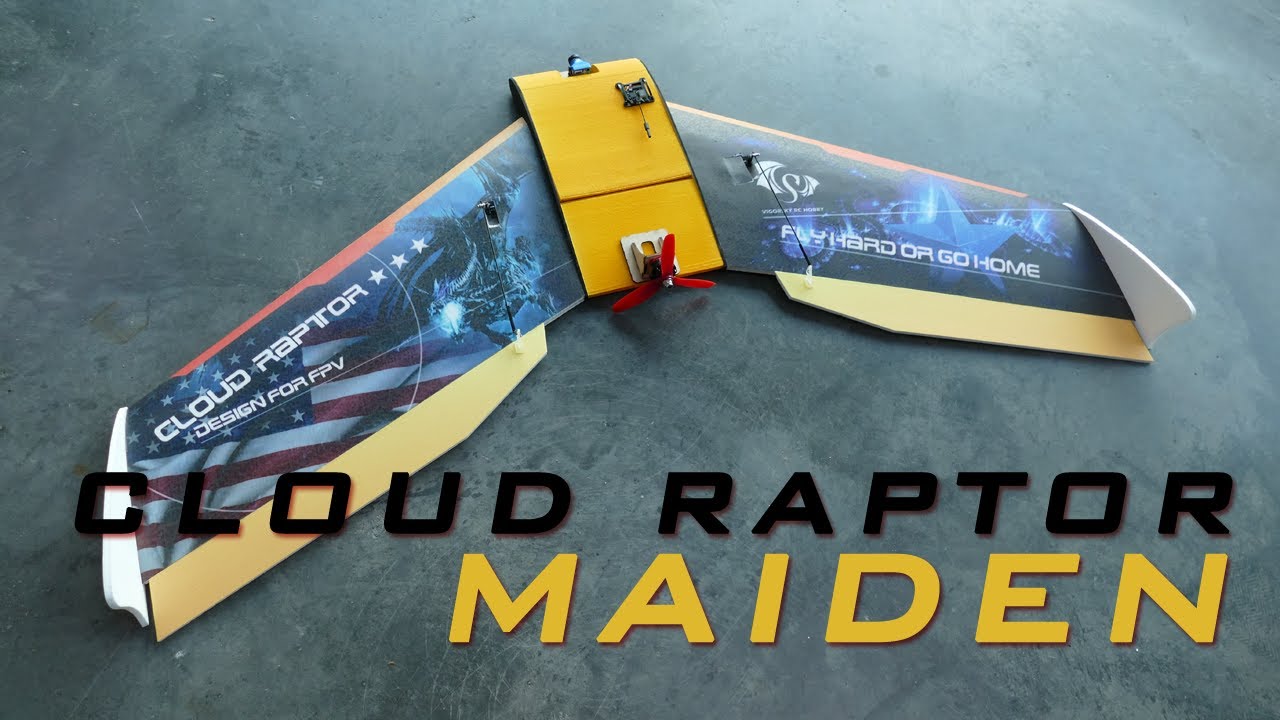Cloud Raptor 1000mm EPP [FPV] WING - Maiden 👍