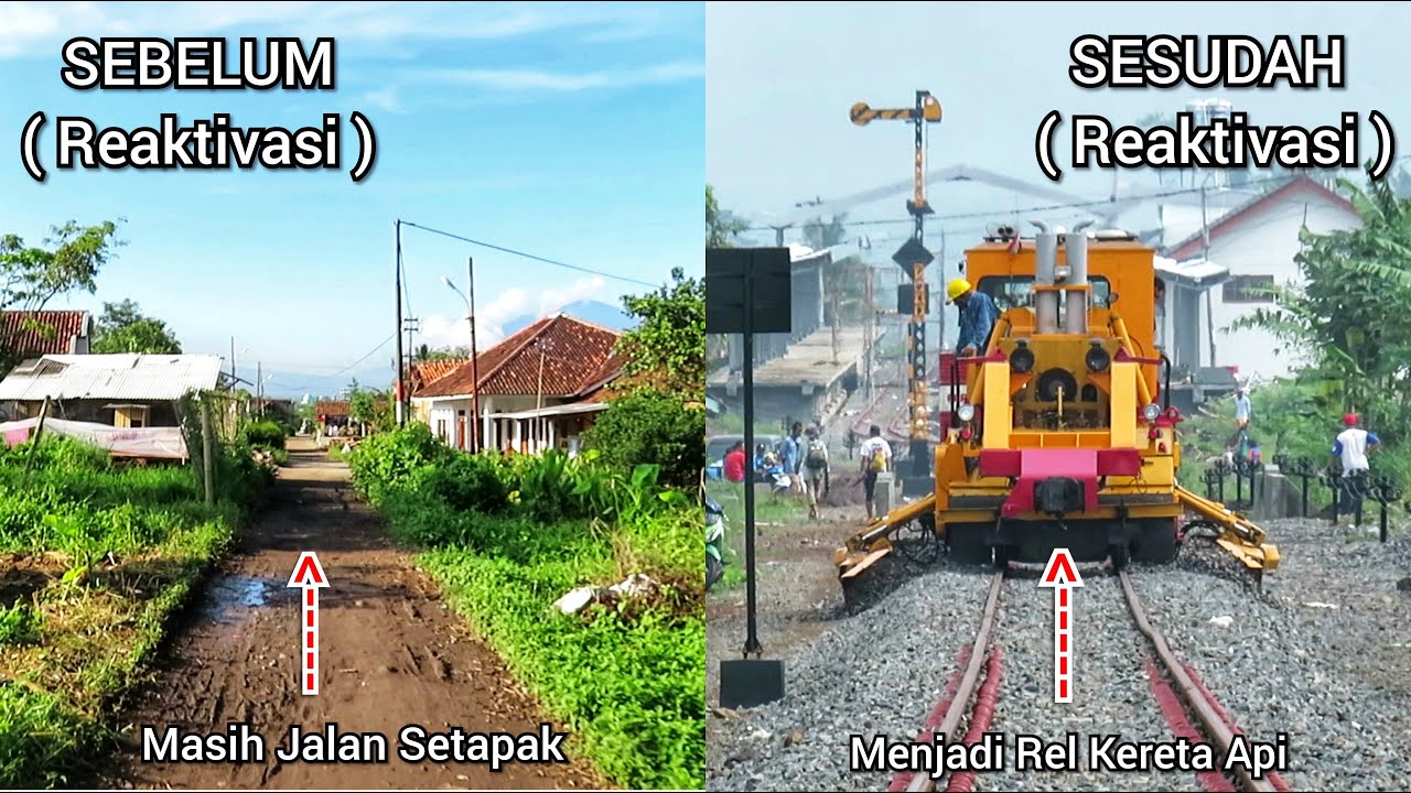 PART 9 I DAHULU JALAN SETAPAK KINI MENJADI REL KERETA API ! Dulu Dan Sekarang Area Cinunuk Garut.