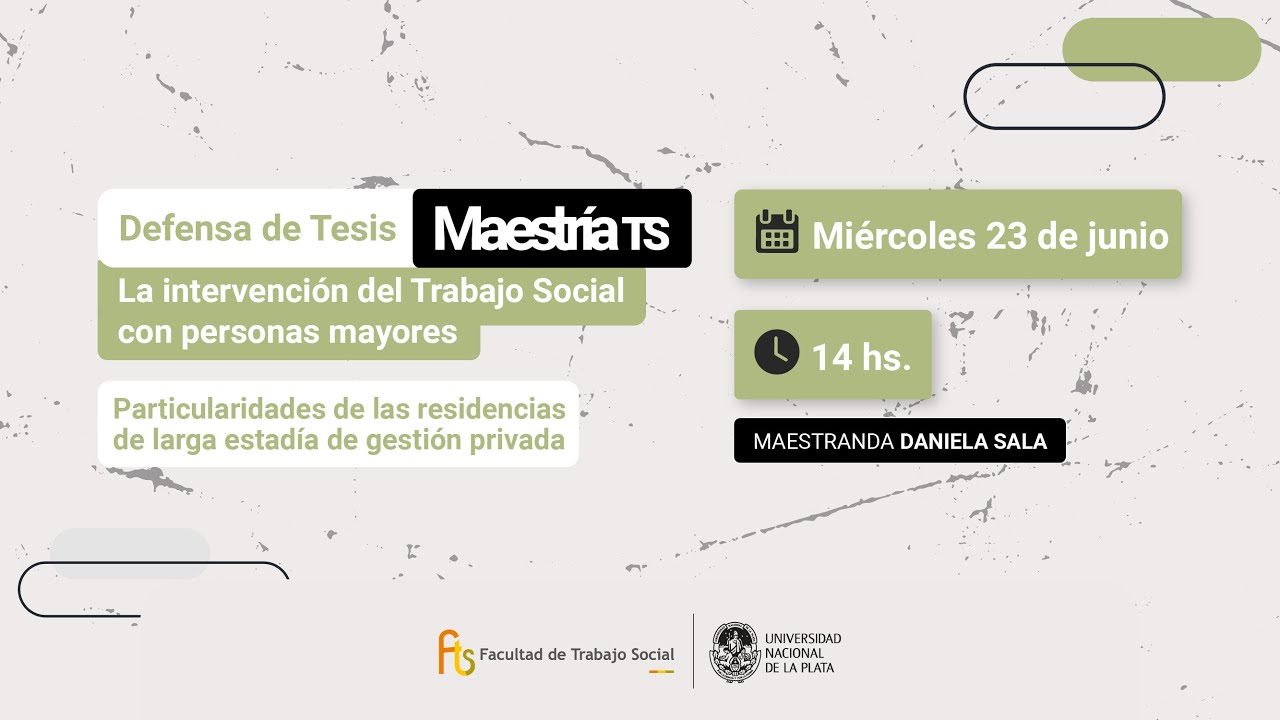Defensa de Tesis - Maestría