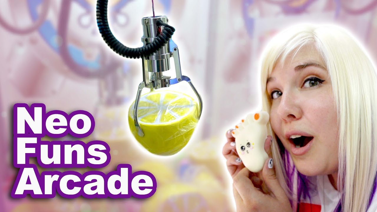 Squishy claw machines and more at NeoFuns arcade!