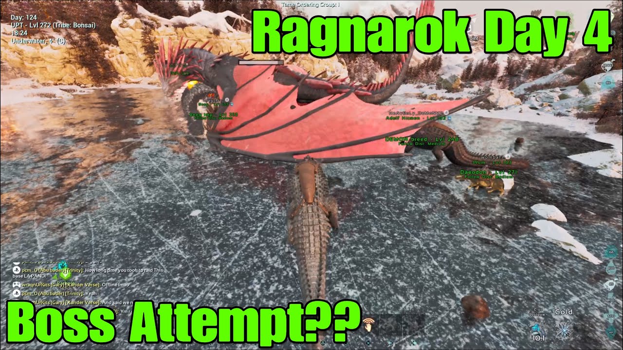 Ragnarok Small Tribes Day 4! Raiding, Farming and Boss|Ark Survival Ascended|PvP|PS5|The Hitmen