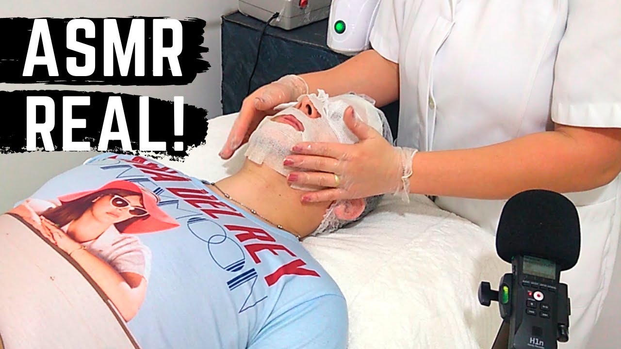 ASMR: LIMPEZA DE PELE REAL! *Super Relaxante*