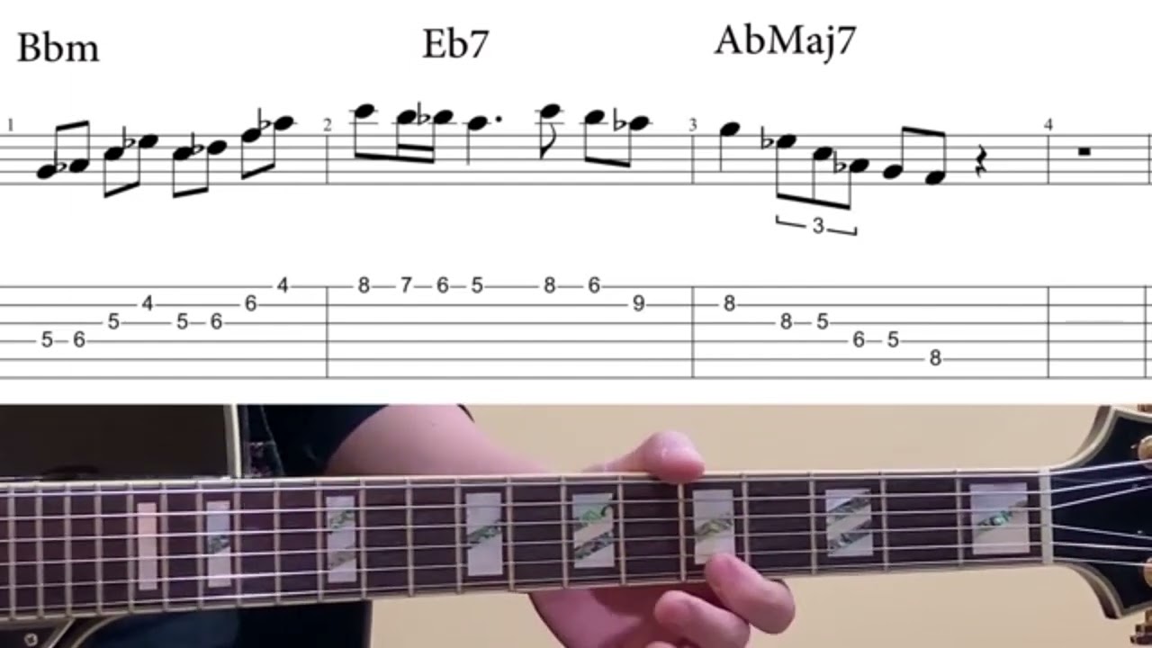 2-5-1 Jazz Exercises In Ab Wes Montgomery, George Benson, Pat Martino