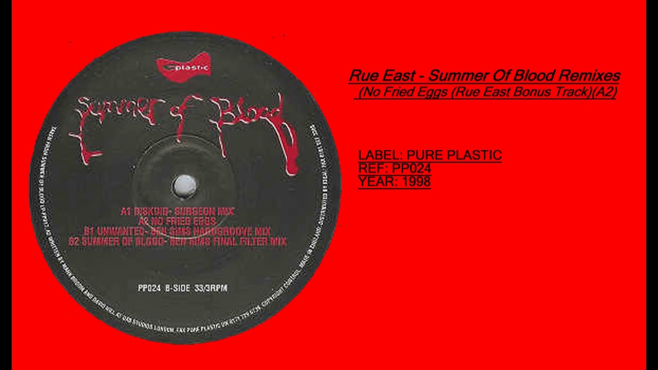 Rue East ‎– Summer Of Blood Remixes (No Fried Eggs Rue East Bonus Track)(A2)