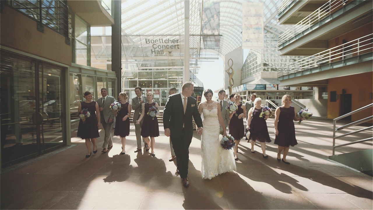 Fun Denver, Colorado wedding short film | Ellie Caulkins Opera House wedding