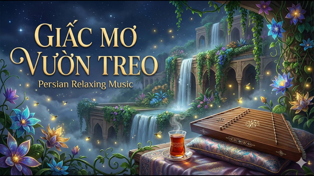 Hành Trình Con Đường Tơ Lụa #2: Giấc Mơ Vườn Treo | Hòa Tấu Santur & Guitar (Persian Relaxing Music)