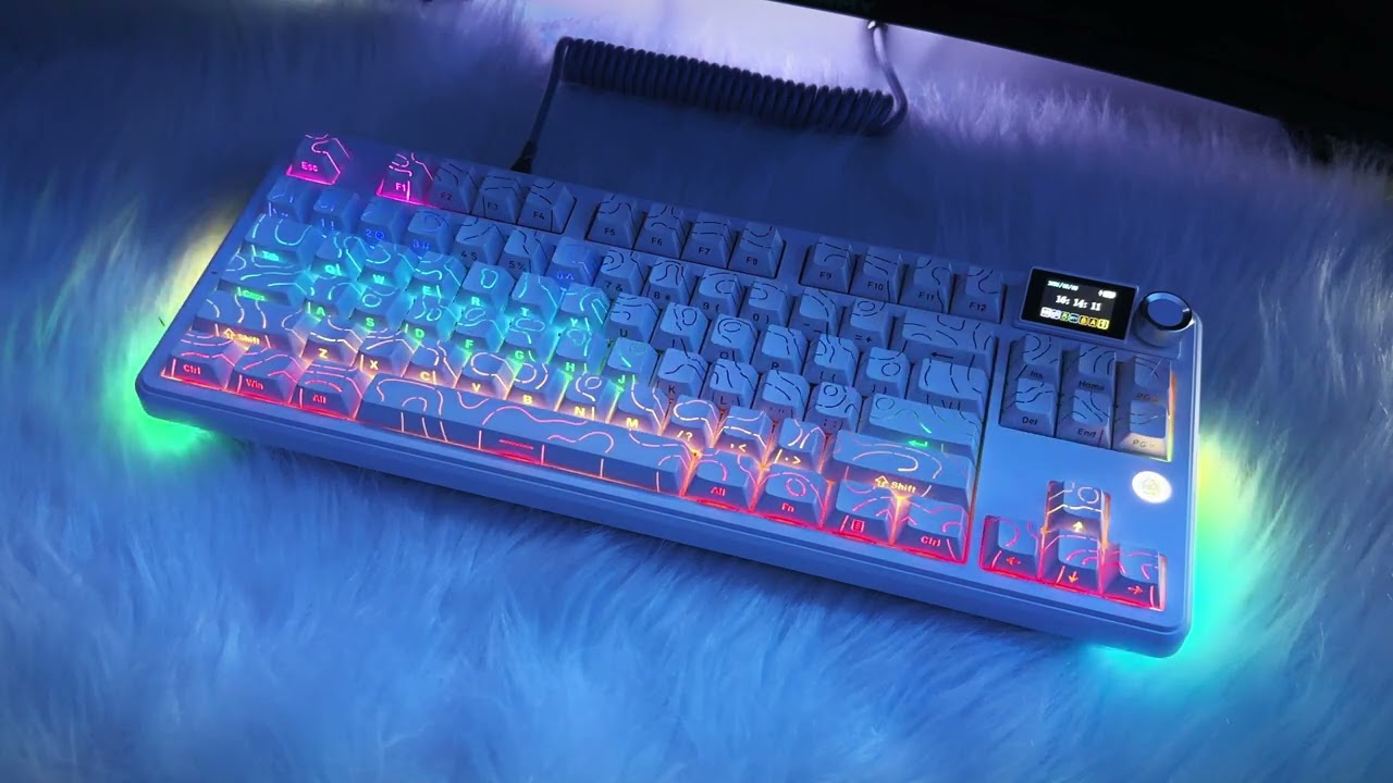 AK870 V2❤️Let's try a different rhythm😘#ajazz #keyboard #desksetup #mechanicalkeyboard #