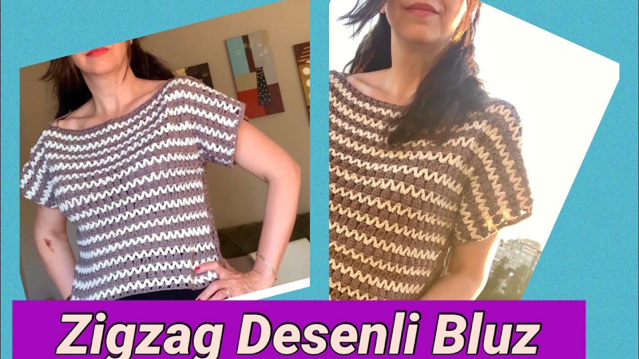 Tığişi Zigzag Bluz