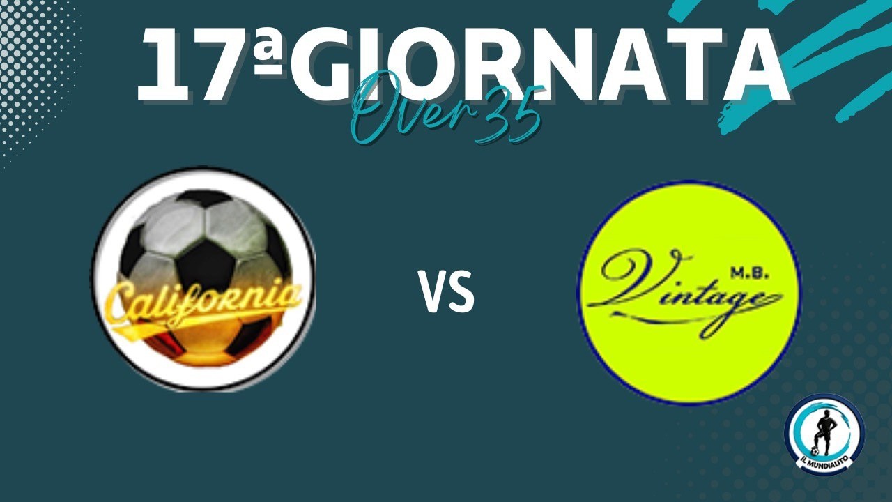 Il Mundialito Tna Over35 2025/2026, 17^giornata: California - Vintage