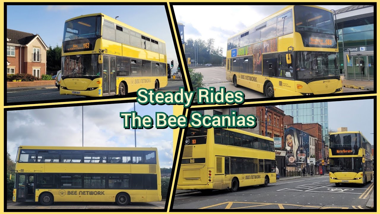 (SRE76) 🐝 Steady Rides The Bee Network Scanias 🐝 (Ft. Deano The Leeds Bus Driver)