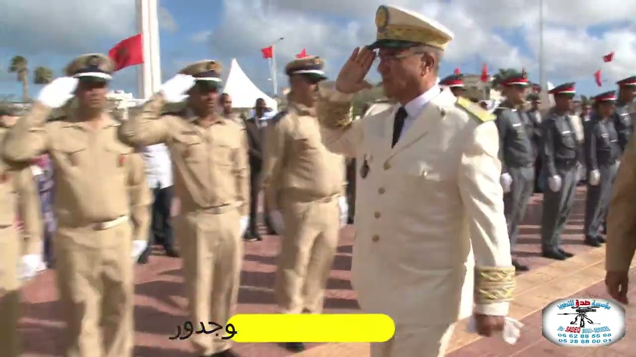 مراسم تحيةلعالم بساحة عمالة  بوجدور