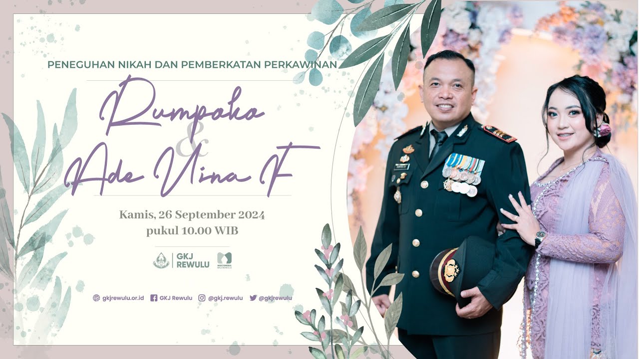 💍 Peneguhan Nikah & Pemberkatan Perkawinan - Rumpoko & Ade Vina Fusianawati