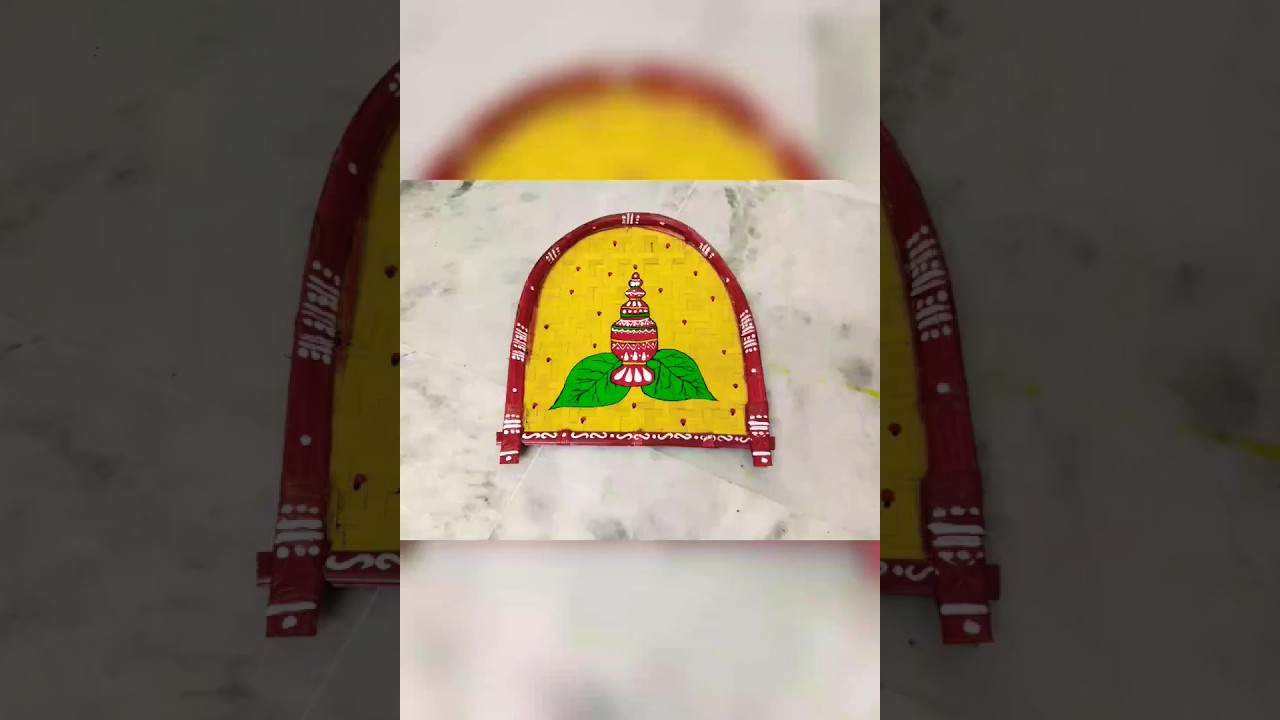Kulo Painting Ideas For Bengali Wedding #kulo #art #shorts #youtubeshorts #oilpainting