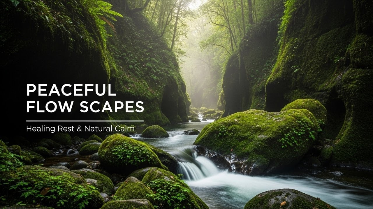 Gentle Forest Ambience with Flowing River Sounds for Sleep Meditation Stress Relief and Calm Focus