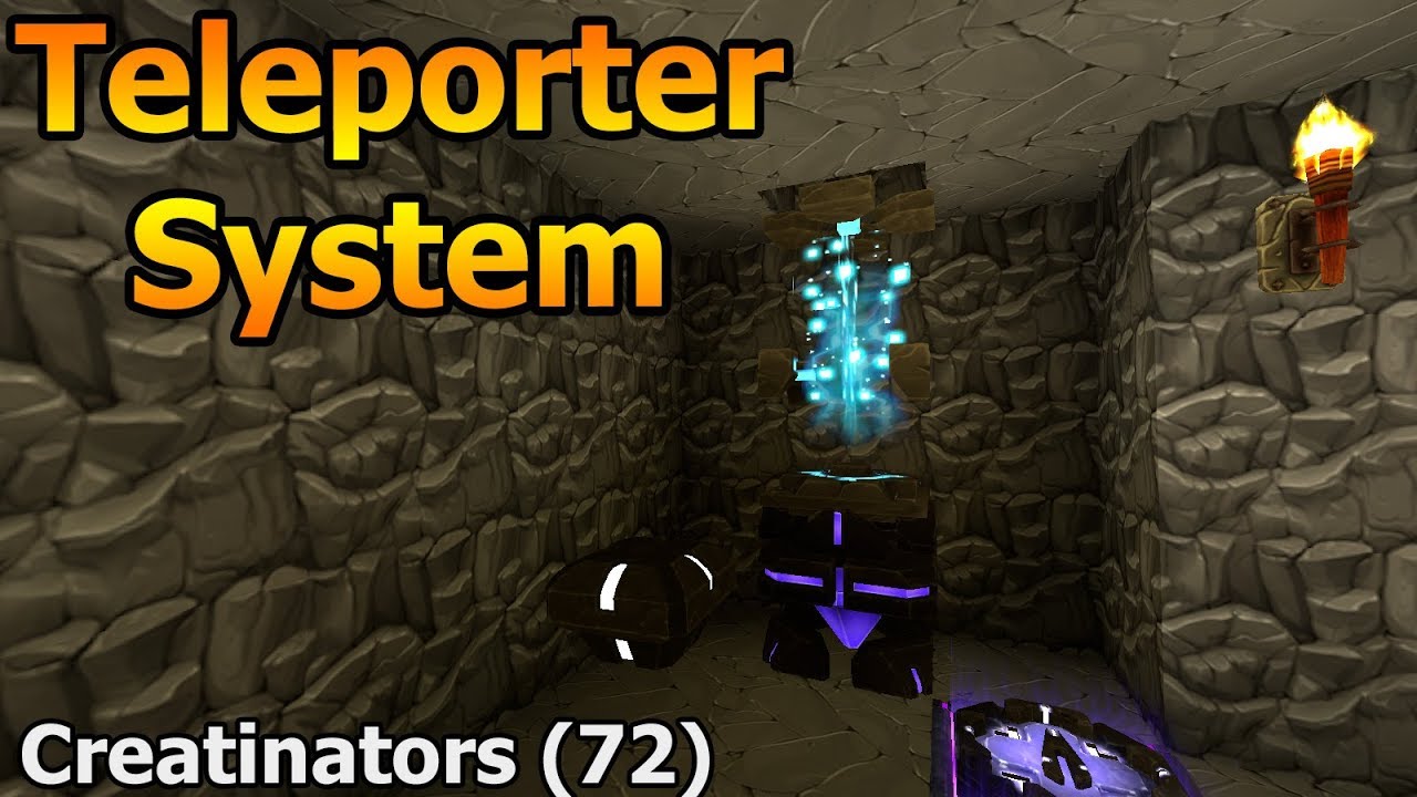 USING MACHINES TO MAKE A TELEPORTER SYSTEM! - Creatinators (72) - Creativerse Let's Play