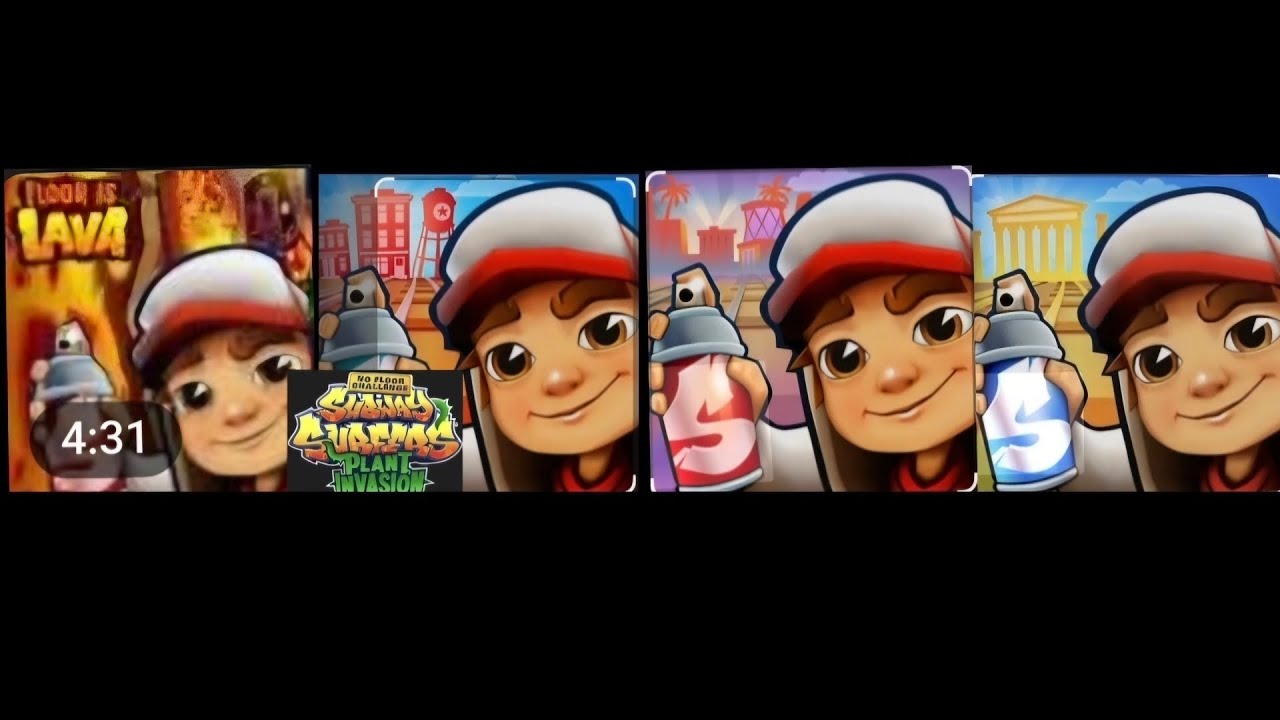Subway Surfers : Floor is lava Vs Plant Invasion Vs Hollywood 2026 Vs Greece 2022