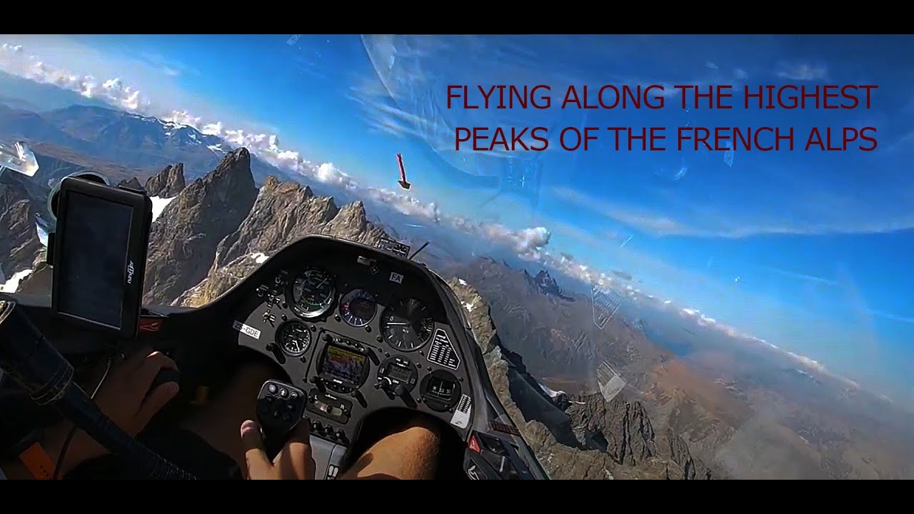 Flying along the highest peaks in the French Alps