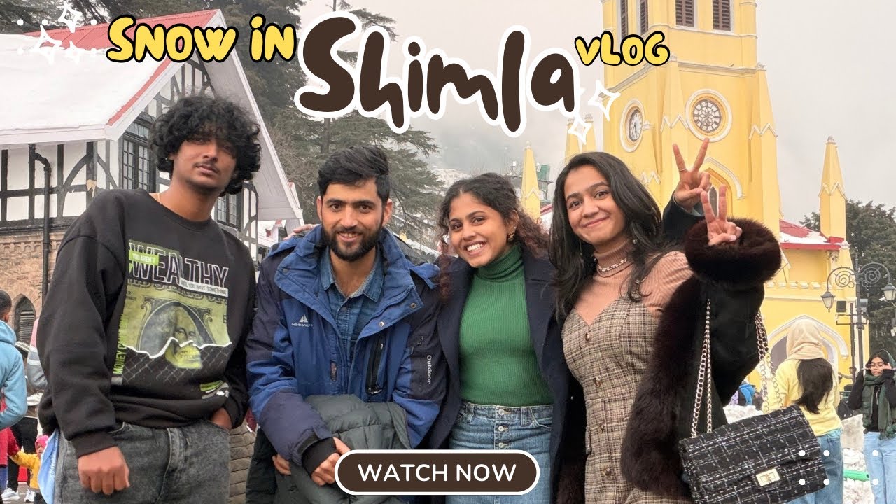 Shimla Snowfall Vlog ❄️| Exploring Shimla With Strangers | Snowfall, Vibes & Memories ❄️✨| fizzaslyf