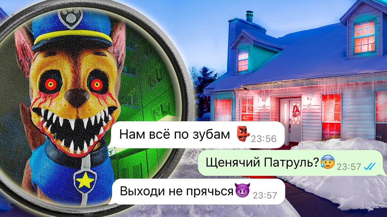 свирепый Щенячий Патруль пытается поймать меня ночью