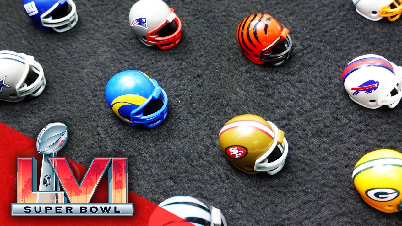 Mini NFL Football Helmet Claw Machine! - Super Bowl 56 Edition