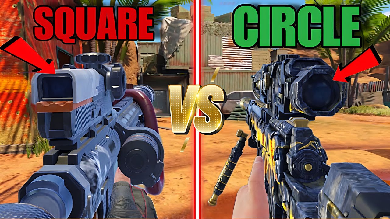 Square Scope Sniper vs Circle Scope Sniper