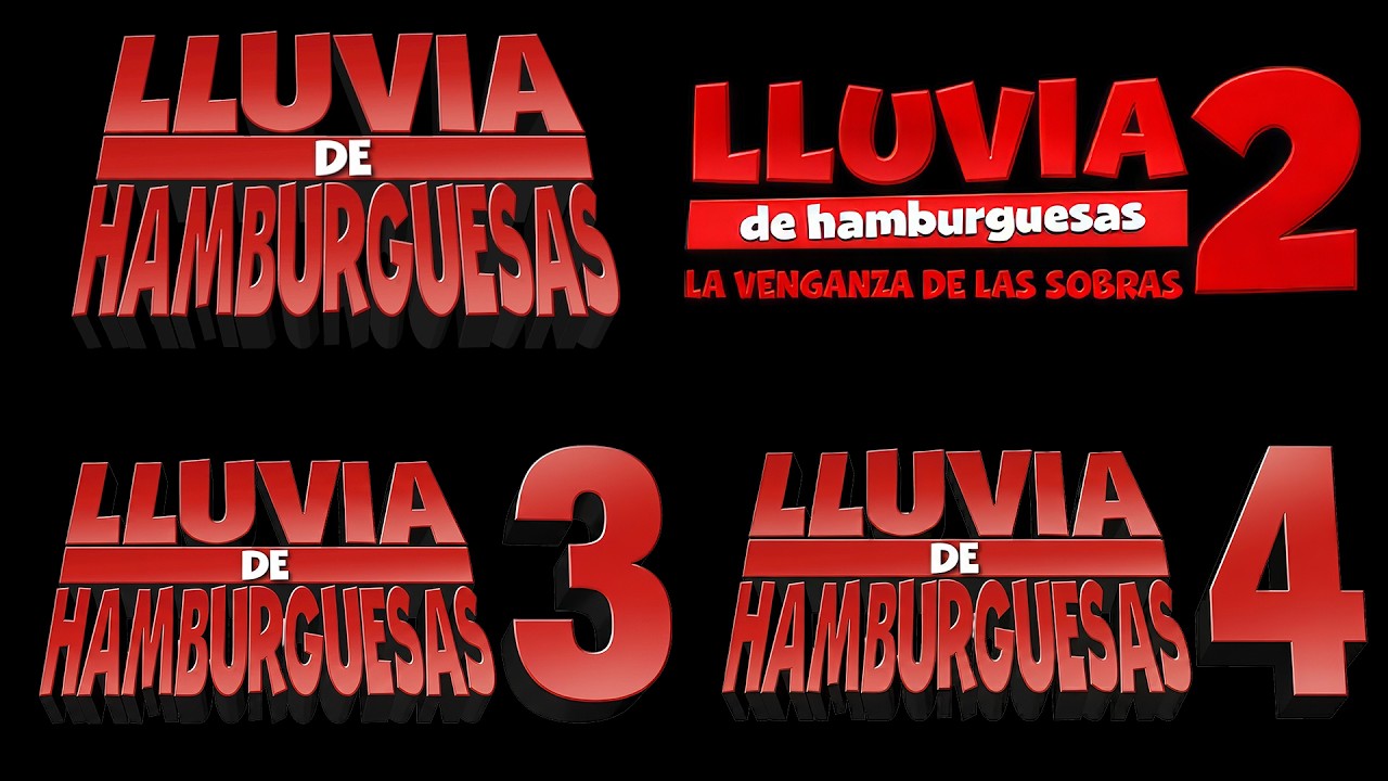 Todas las Películas de Lluvia de Hamburguesas (del 1 al 4)