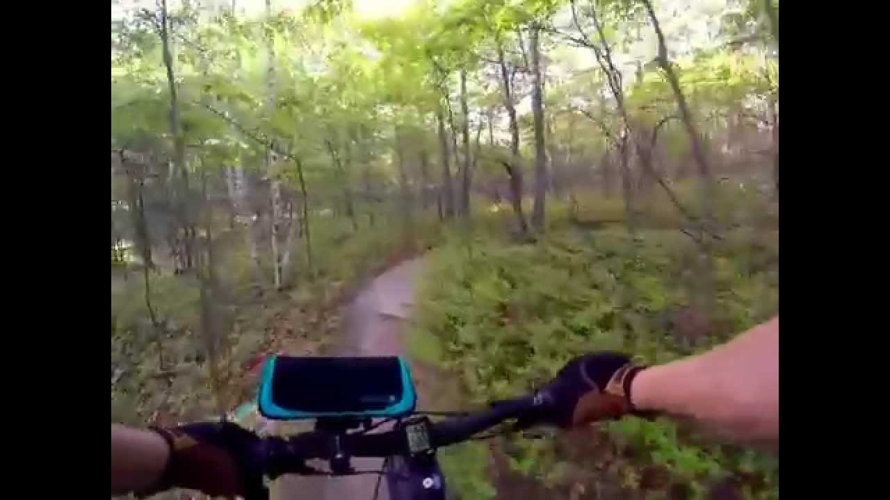 fugoo speaker mountain biking glacier ridge trail , farmingville ,  ny 5/14/15