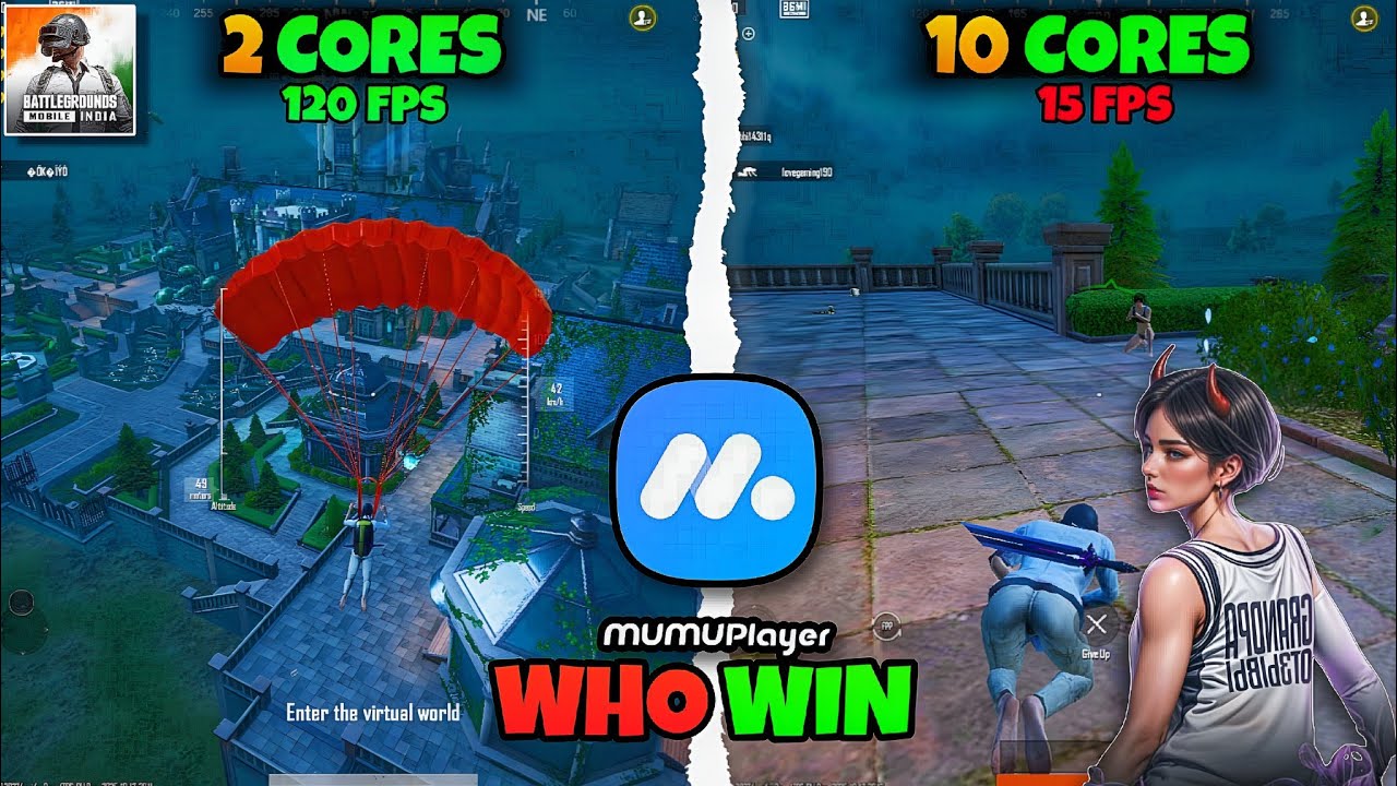 2 Cores vs 10 Cores ⚔️ BGMI On Mumu Player 12 Emulator | BGMI FPS Test in Mumu Player 12 🔥