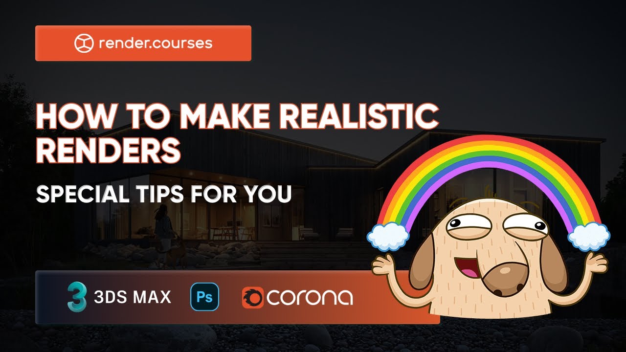How to make Realistic Renders Suggestions | Special Tips | Realistic light in your exterior renders