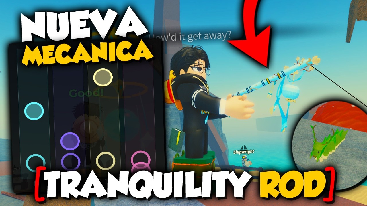 como conseguir CA&Ntilde;A TRANQUILITY en FISCH ROBLOX