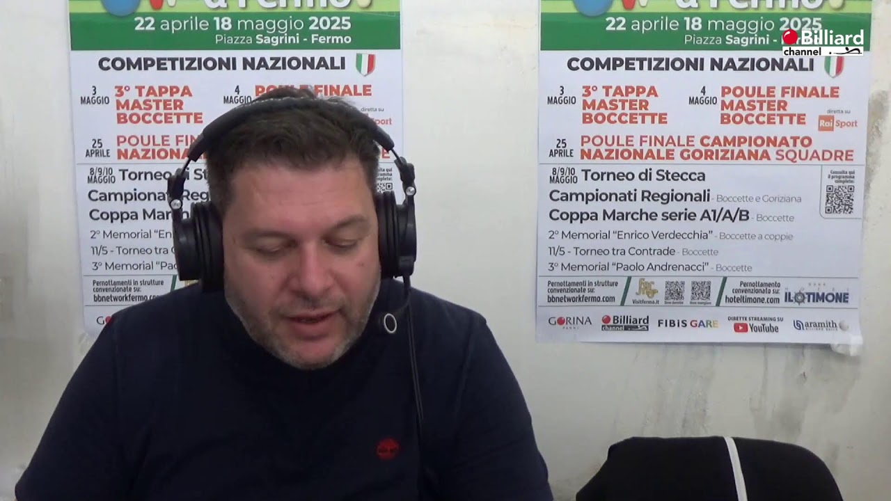Minoccheri Iuri VS Ricci Daniele - Campionato Italiano Master Boccette - Fermo 24/25