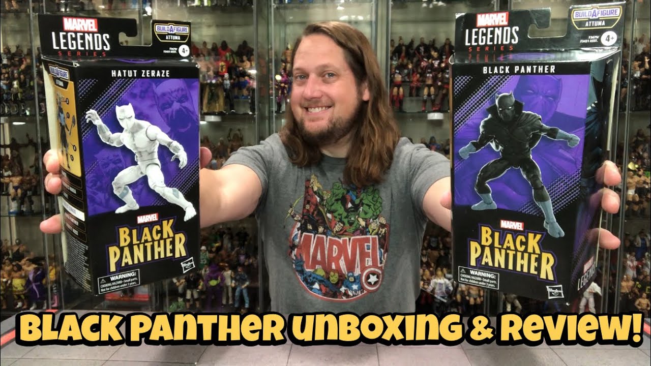 Black Panther & Hatut Zeraze Black Panther Marvel Legends Unboxing & Review!