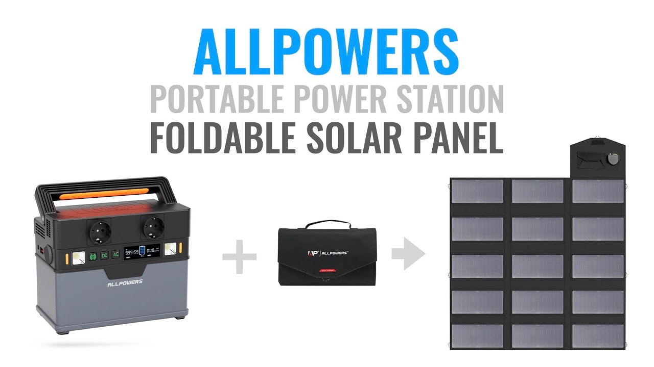 Power Anywhere! AllPowers Portable Station & Solar Panel -  An Affordable Energy Solution! ☀️⚡🔋