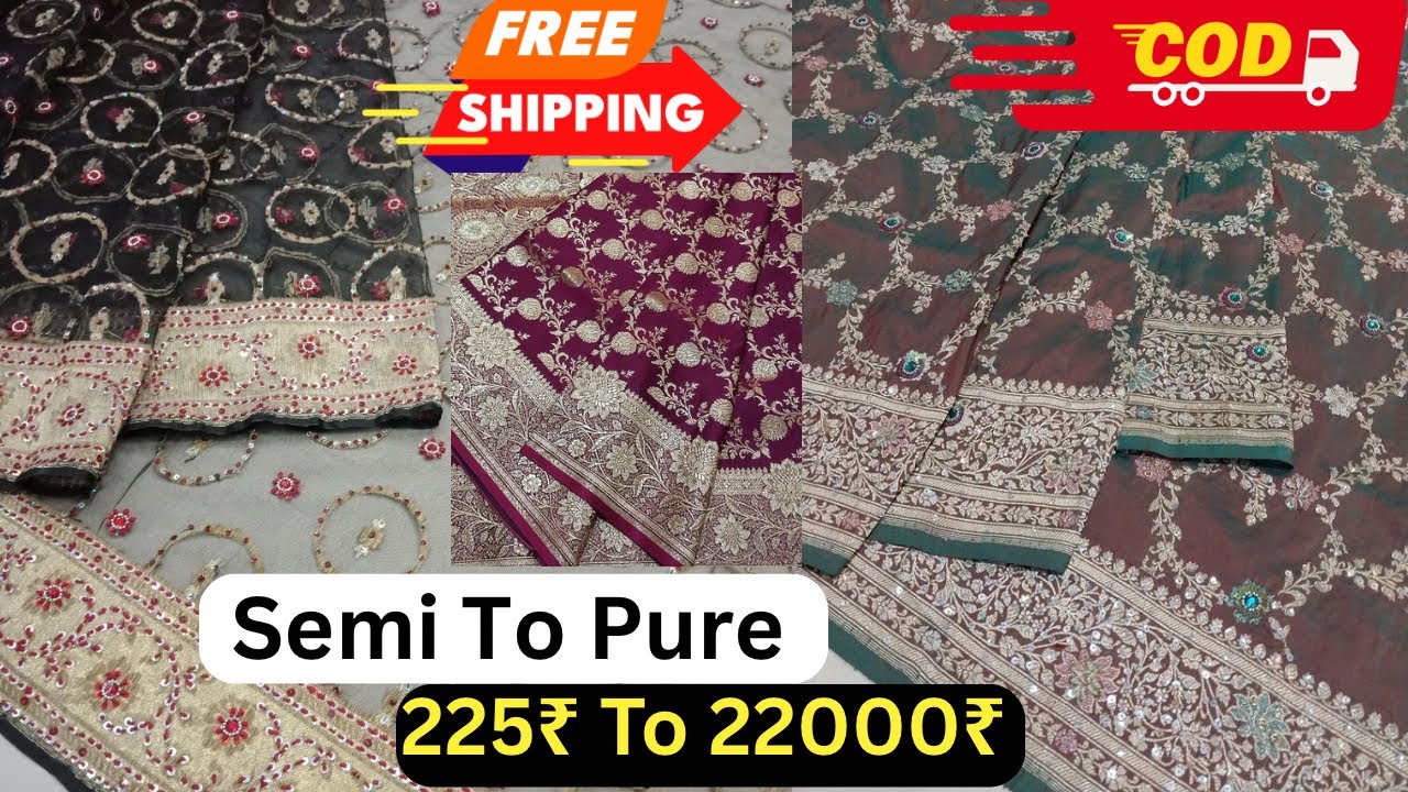 Semi To Pure Real Manufacturer Of Banarasi Silk Sarees In Varanasi 