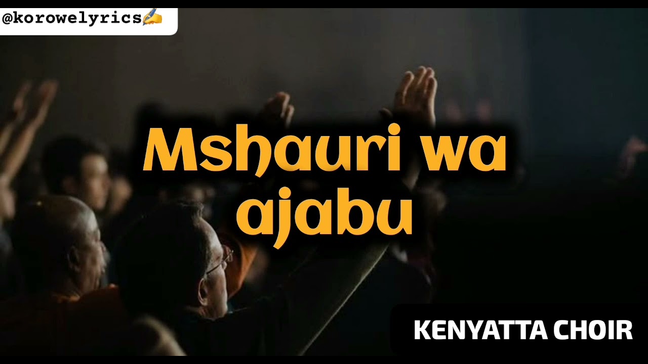 MWIMBIENI | LYRICS VIDEO | KENYATTA CHOIR 