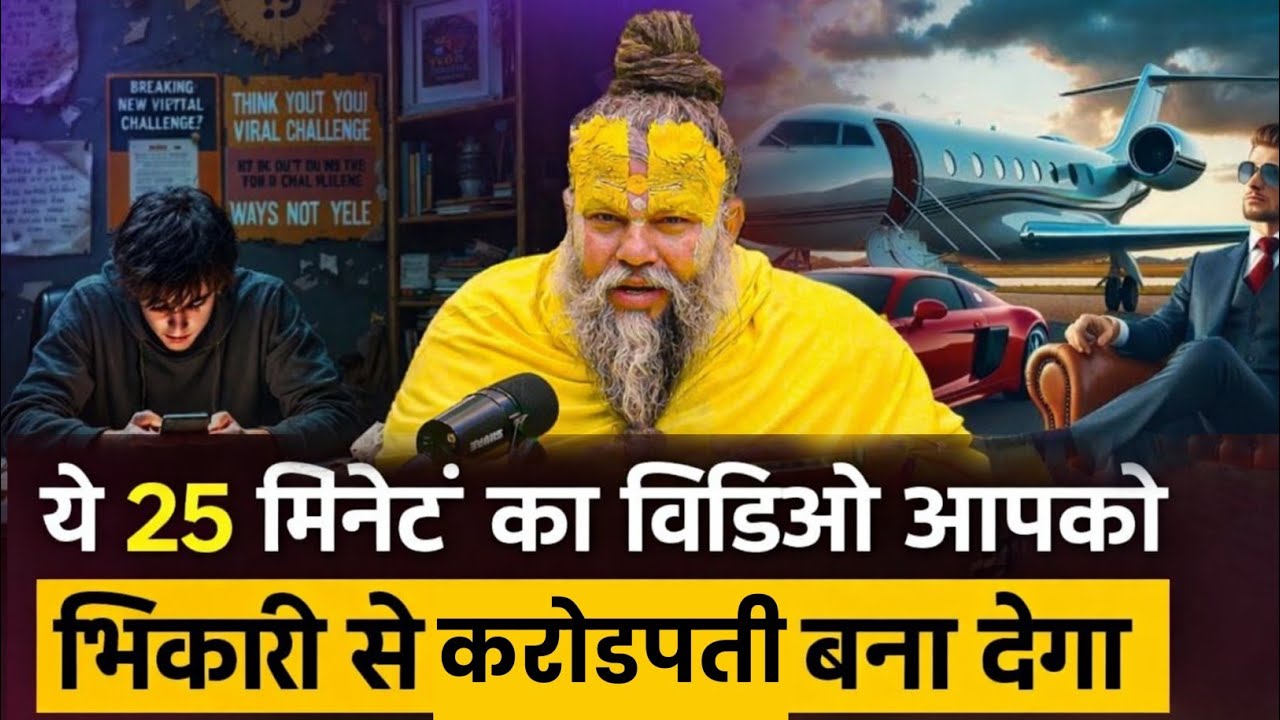 ये 25 मिनट आपकी जिंदगी बदल देंगे! | Premanand Ji Maharaj Motivation | भिखारी से करोड़पति तक का सफर