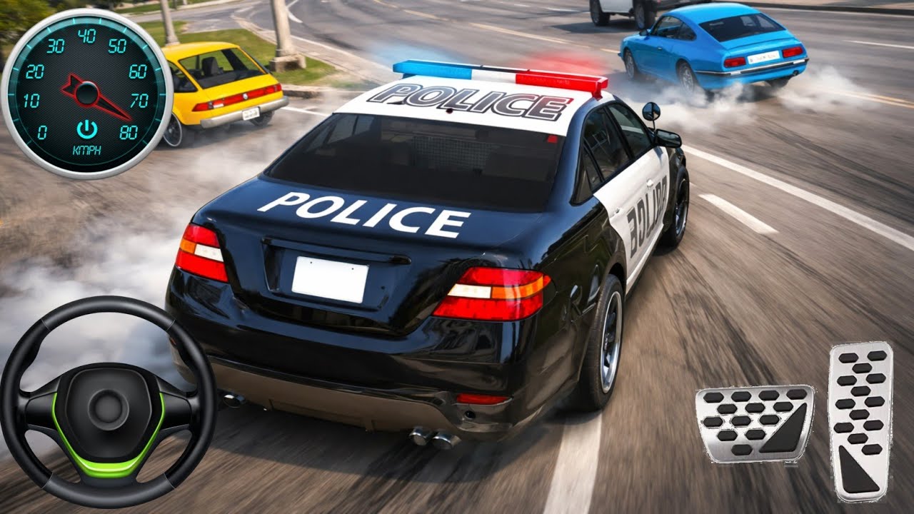 Police Car Chase Simulator 3D Game - Real Cop Cars Driving Simulator 2026 - Android Gameplay 