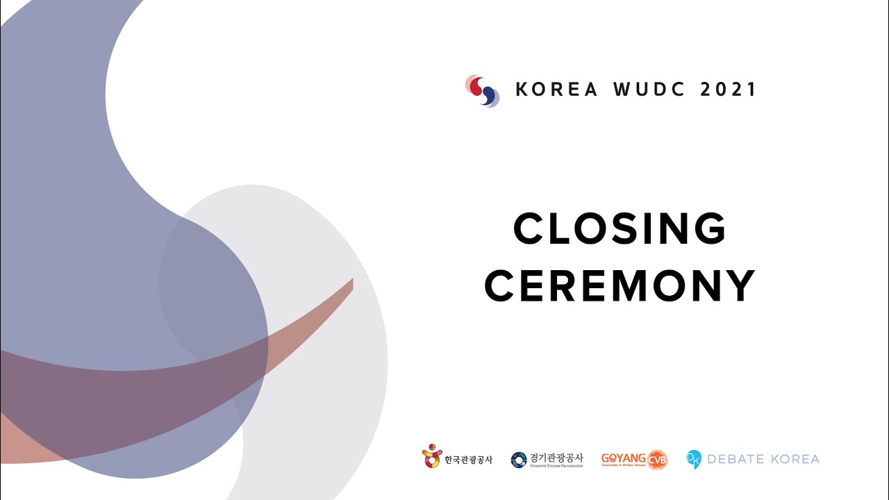 [Korea WUDC 2021 Closing Ceremony]