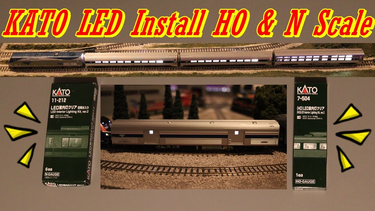 Kato LED Light Install N & HO Scale