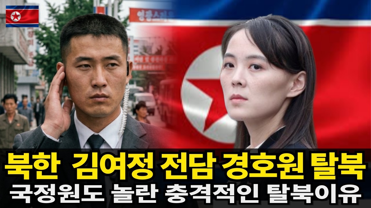 [북한탈북사연] 김여정 전담 경호원 탈북, 국정원도 놀랄수밖에 없었던 그의 탈북이유